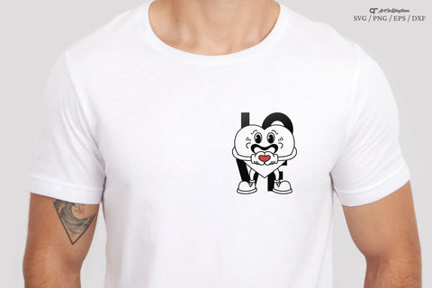 Love Svg, Heart Svg, Valentine's Day Svg, Retro Character Svg, Retro Shirt Design SVG Artinrhythm shop 