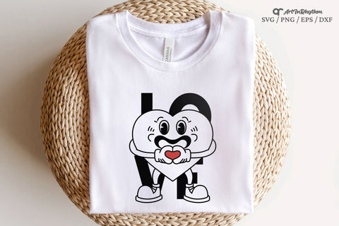 Love Svg, Heart Svg, Valentine's Day Svg, Retro Character Svg, Retro Shirt Design SVG Artinrhythm shop 