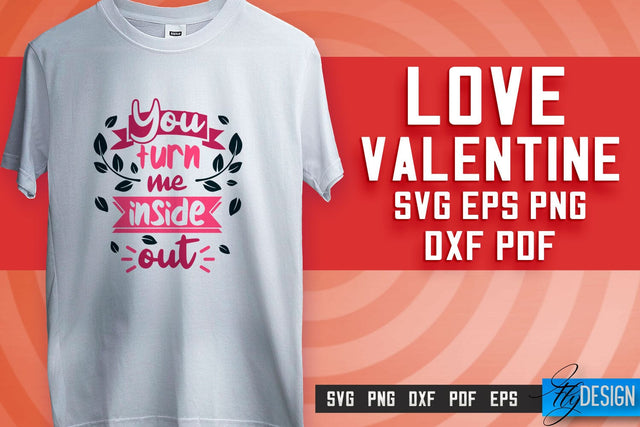 Love SVG Printing | Valentine's Quotes SVG Design | SVG File SVG Fly Design 