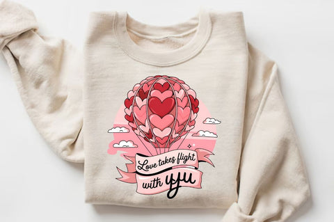 Love takes flight with you Sublimation Design Sublimation Regulrcrative 