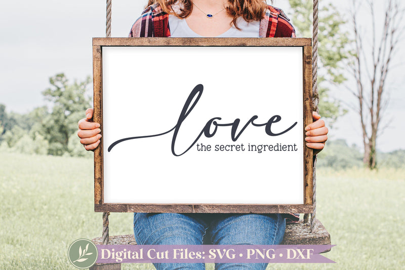 Love The Secret Ingredient, Kitchen SVG SVG LilleJuniper 