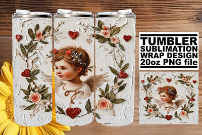Love-themed 20oz Tumbler Wrap Sublimation for Valentine's Sublimation afrosvg 