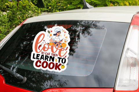 Love to eat then Sticker Design Sublimation Regulrcrative 