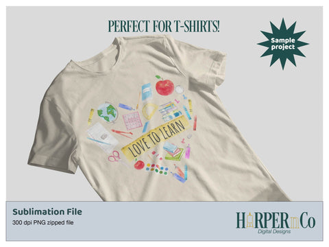 Love to Learn SVG PNG Cut EPS File SVG HarperNCo 