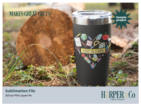 Love to Learn SVG PNG Cut EPS File SVG HarperNCo 