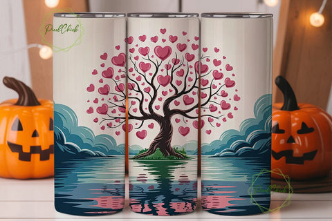 Love Tree 20oz Tumbler Wrap Sublimation PixelChick 