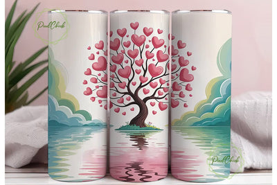 Love Tree 20oz Tumbler Wrap Sublimation PixelChick 