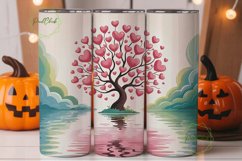 Love Tree 20oz Tumbler Wrap Sublimation PixelChick 