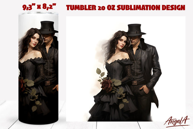 Love tumbler wrap sublimation / couple in love Sublimation Angelina Semenova 