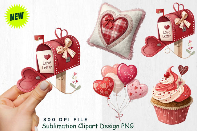 Love Valentine PNG Clipart Sublimation Regulrcrative 