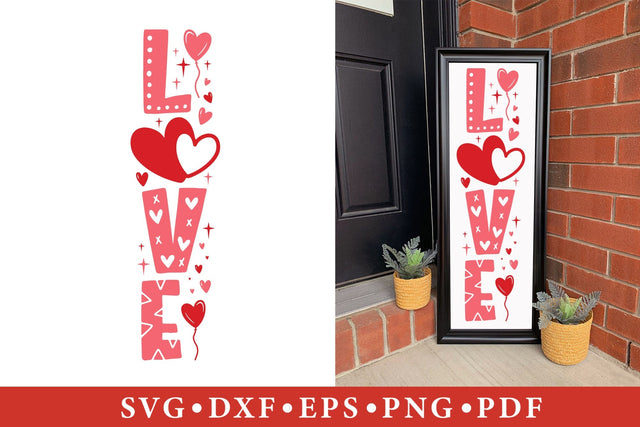 Love - Valentine Porch Sign SVG SVG CraftLabSVG 