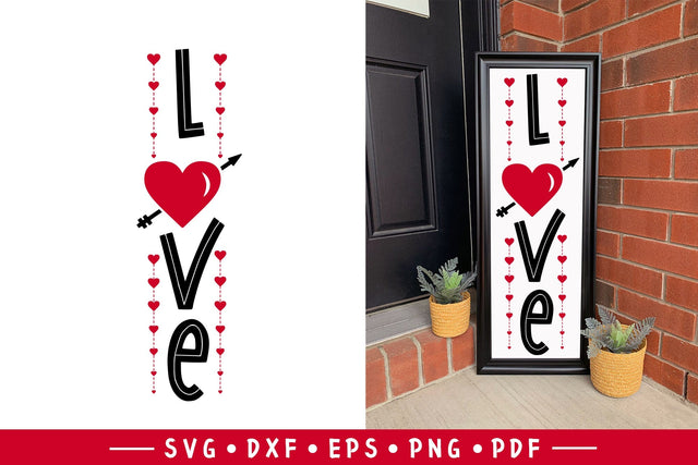 Love, Valentine Porch Sign SVG SVG CraftLabSVG 
