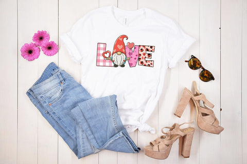 Love - Valentines Day Gnomes Sublimation Sublimation CraftLabSVG 