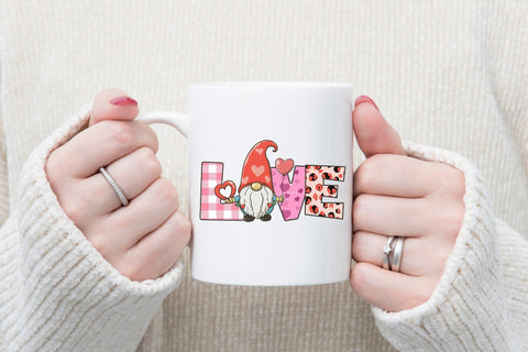 Love - Valentines Day Gnomes Sublimation Sublimation CraftLabSVG 