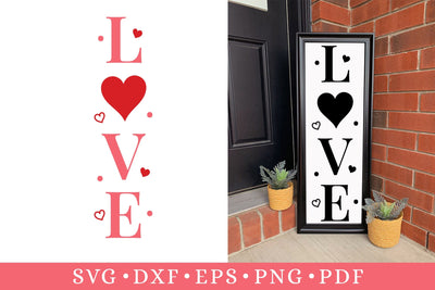 Love - Valentine's Day Porch Sign SVG SVG CraftLabSVG 