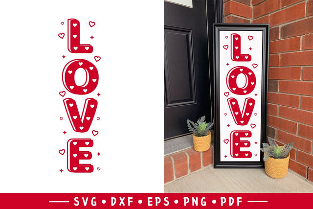 Love Valentines Day Porch Sign SVG SVG CraftLabSVG 