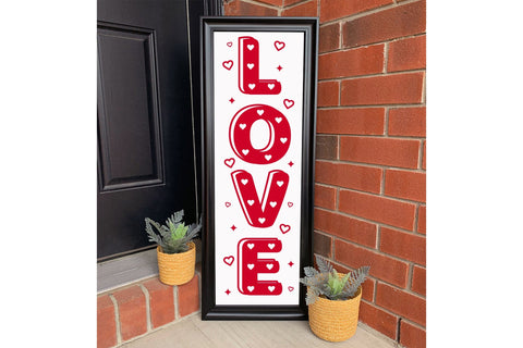 Love Valentines Day Porch Sign SVG SVG CraftLabSVG 