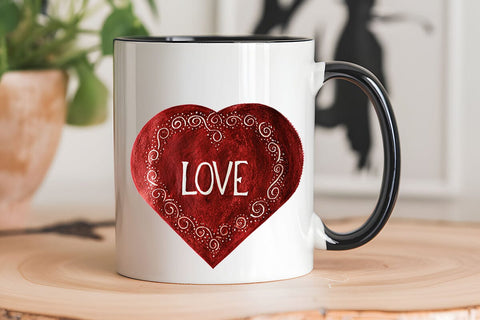 Love Valentine's Day Red Heart PNG Design (10) SVG Angelina750 