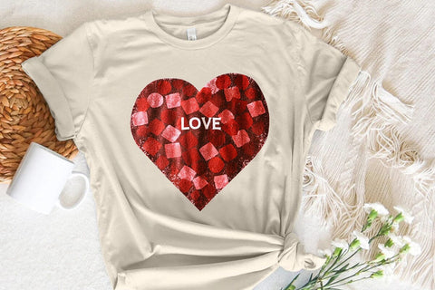 Love Valentine's Day Red Heart PNG Design (10) SVG Angelina750 