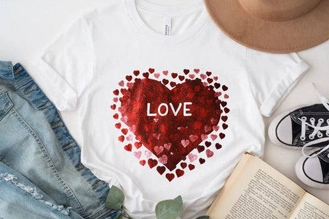 Love Valentine's Day Red Heart PNG Design (2) SVG Angelina750 