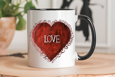 Love Valentine's Day Red Heart PNG Design (5) SVG Angelina750 