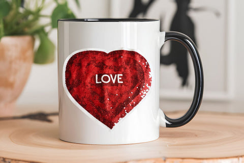 Love Valentine's Day Red Heart PNG Design SVG Angelina750 