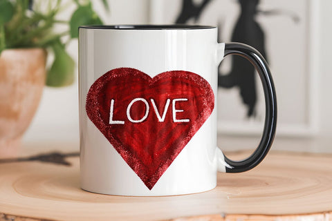 Love Valentine's Day Red Heart PNG Design SVG Angelina750 