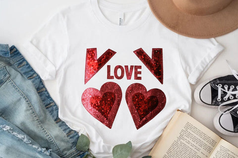 Love Valentine's Day Red Heart PNG Design SVG Angelina750 