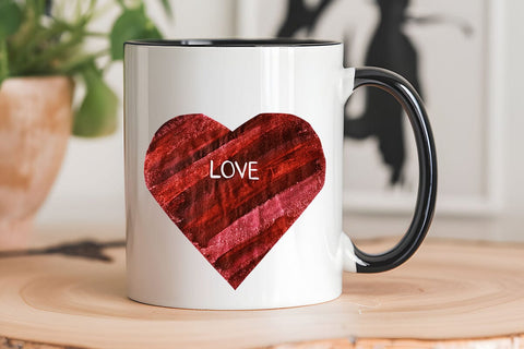 Love Valentine's Day Red Heart PNG Design SVG Angelina750 