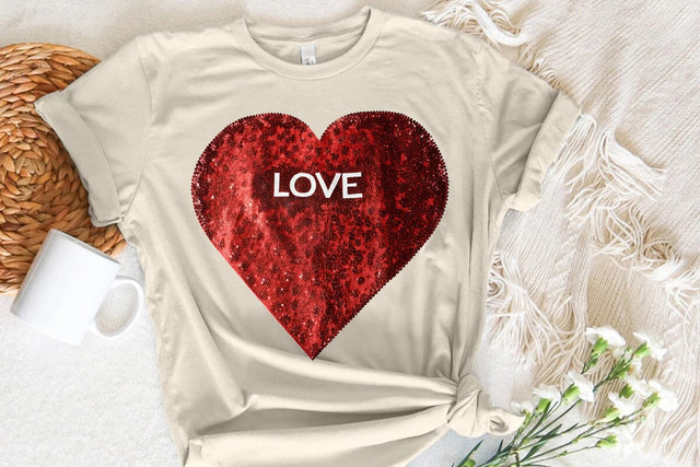 Love Valentine's Day Red Heart PNG Design SVG Angelina750 