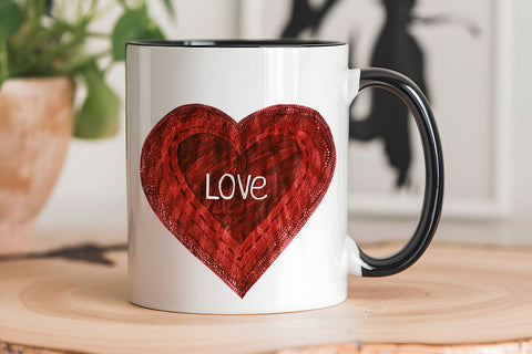 Love Valentine's Day Red Heart PNG Design SVG Angelina750 