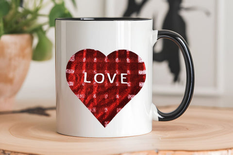 Love Valentine's Day Red Heart PNG Design SVG Angelina750 