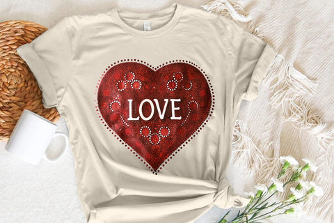 Love Valentine's Day Red Heart PNG Design SVG Angelina750 