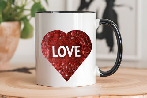 Love Valentine's Day Red Heart PNG Design SVG Angelina750 