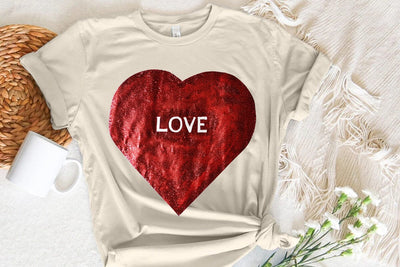 Love Valentine's Day Red Heart PNG Design SVG Angelina750 