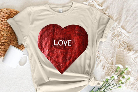 Love Valentine's Day Red Heart PNG Design SVG Angelina750 