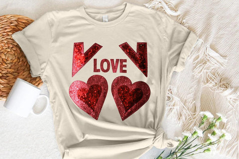 Love Valentine's Day Red Heart PNG Design SVG Angelina750 