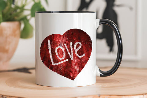 Love Valentine's Day Red Heart PNG Design SVG Angelina750 