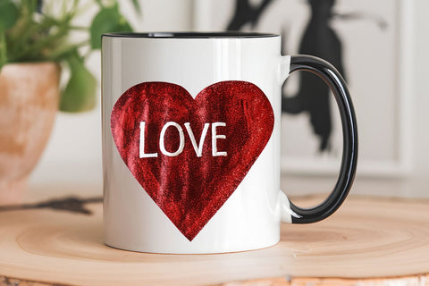 Love Valentine's Day Red Heart PNG Design SVG Angelina750 