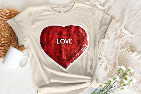 Love Valentine's Day Red Heart PNG Design SVG Angelina750 