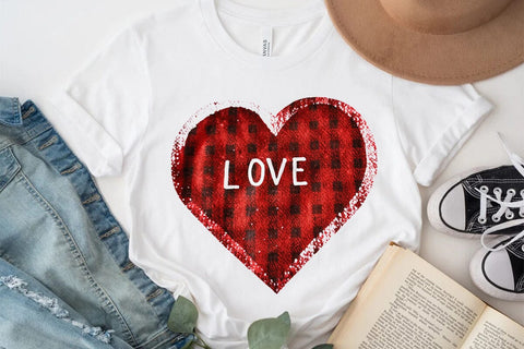 Love Valentine's Day Red Heart PNG Design SVG Angelina750 