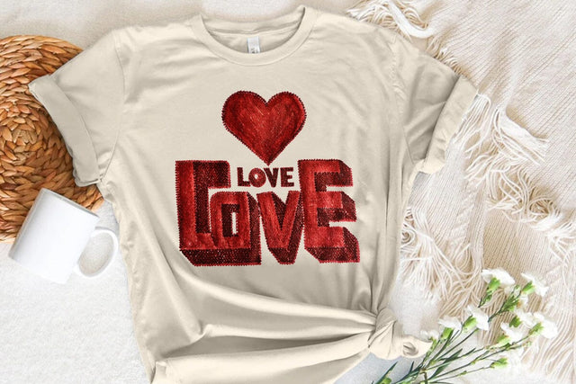 Love Valentine's Day Red Heart PNG Design SVG Angelina750 