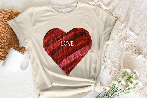 Love Valentine's Day Red Heart PNG Design SVG Angelina750 