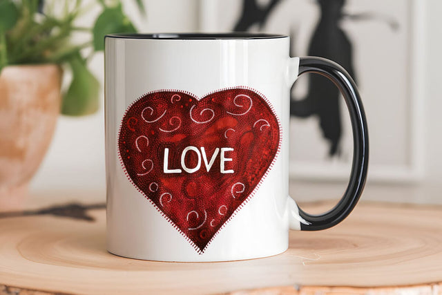 Love Valentine's Day Red Heart PNG Design SVG Angelina750 