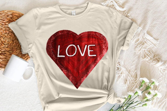 Love Valentine's Day Red Heart PNG Design SVG Angelina750 