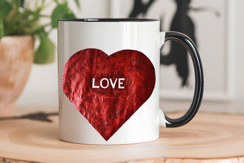 Love Valentine's Day Red Heart PNG Design SVG Angelina750 