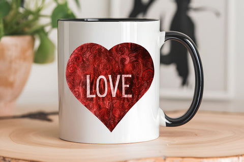 Love Valentine's Day Red Heart PNG Design SVG Angelina750 