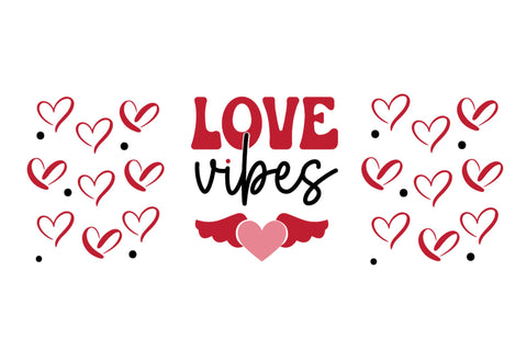 Love vibes Can Glass Wrap svg Design SVG Regulrcrative 