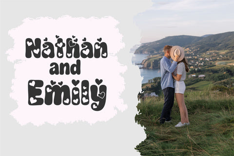 Love Vibes Font - Groovy Font, Heart Font OTF, SVG, Valentines Day Font, Cute Retro Font, Cricut Font, Procreate Fonts, Love Letters SVG TonisArtStudio 