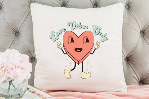 Love Vibes Only | Retro Valentine Sublimation Sublimation CraftLabSVG 